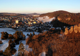 Wundervoller Blick auf Auberg und Gerolstein.