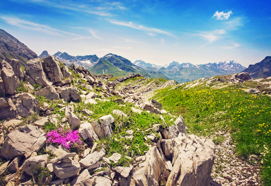 Entdecken Sie die schönen Landschaften in Vorarlberg. 