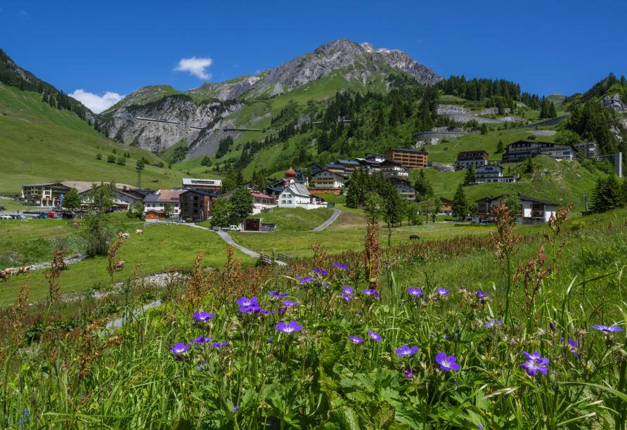 Willkommen in Ihrem idyllischen Urlaubsort Stuben am Arlberg.