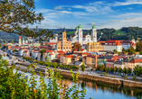 Krönen Sie Ihre unvergessliche Reise mit interessanten Ausflügen – beispielsweise in die Drei-Flüsse-Stadt Passau!