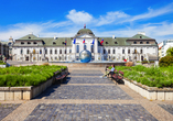 Besuchen Sie das Palais Grassalkovich, auch Präsidentenpalais genannt, in Bratislava.