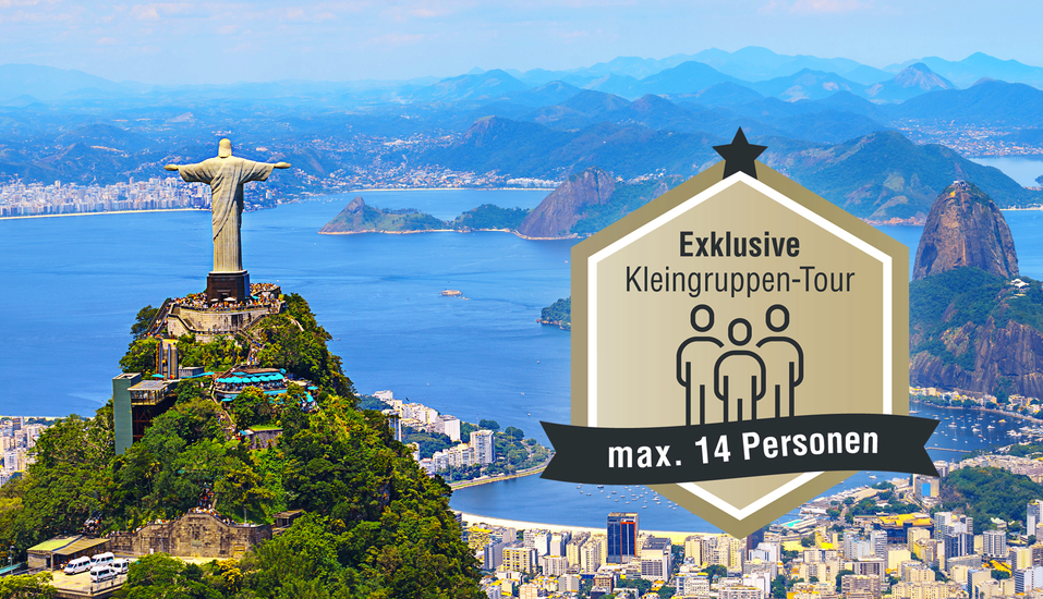 Die unglaublich vielfältige Reise führt Sie unter anderem zur Christusstatue in Rio de Janeiro.