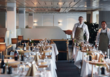 Freuen Sie sich im North Sea Bistro auf ein exklusives Dinner in elegantem Ambiente.