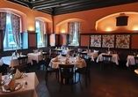 Internationale und regionale Küche genießen Sie im historischen Restaurant Silberbaum.
