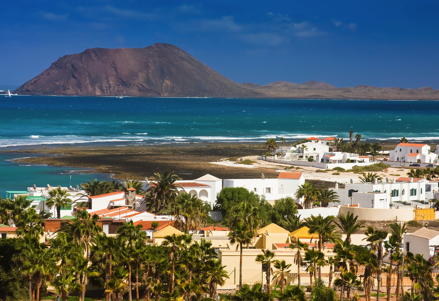 Ausblick über die kanarische Insel Fuerteventura
