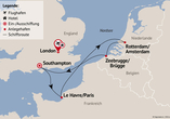 Ihre Reiseroute