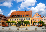 Der Marktplatz in Herrieden spiegelt die Schönheit Ihres Urlaubsorts wider.