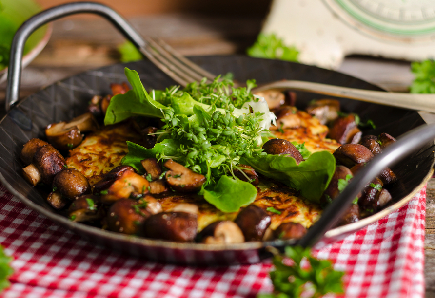 Rösti mit frischen Champignons – Bayern weiß kulinarisch zu verwöhnen.