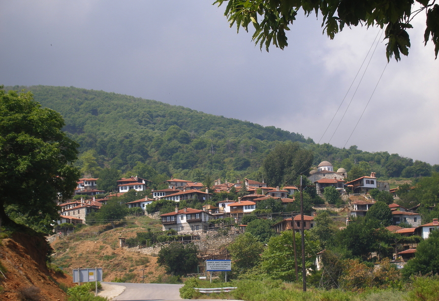 Sie werden viele kleine Ortschaften sehen, wenn Sie durch die Landschaft Chalkidikis fahren.