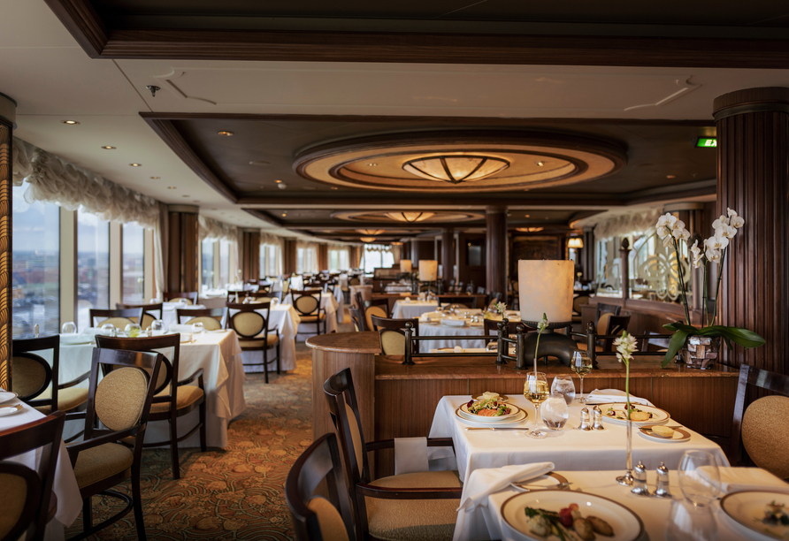Das Princess Grill Restaurant an Bord der Queen Victoria
