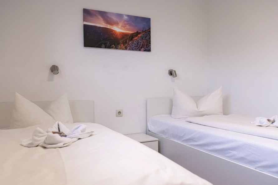 Beispiel für einen Schlafbereich in einem Comfort Twin-Appartement