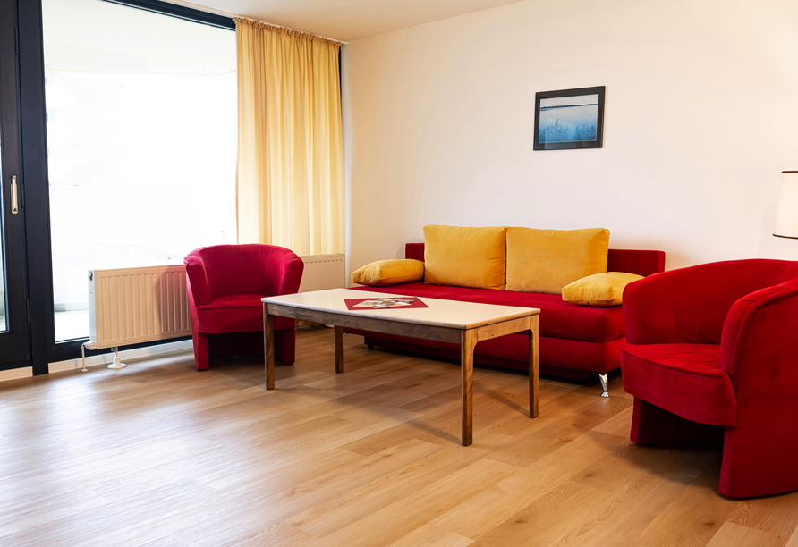 Beispiel für einen Wohnraum in einem Economy Twin-Appartement