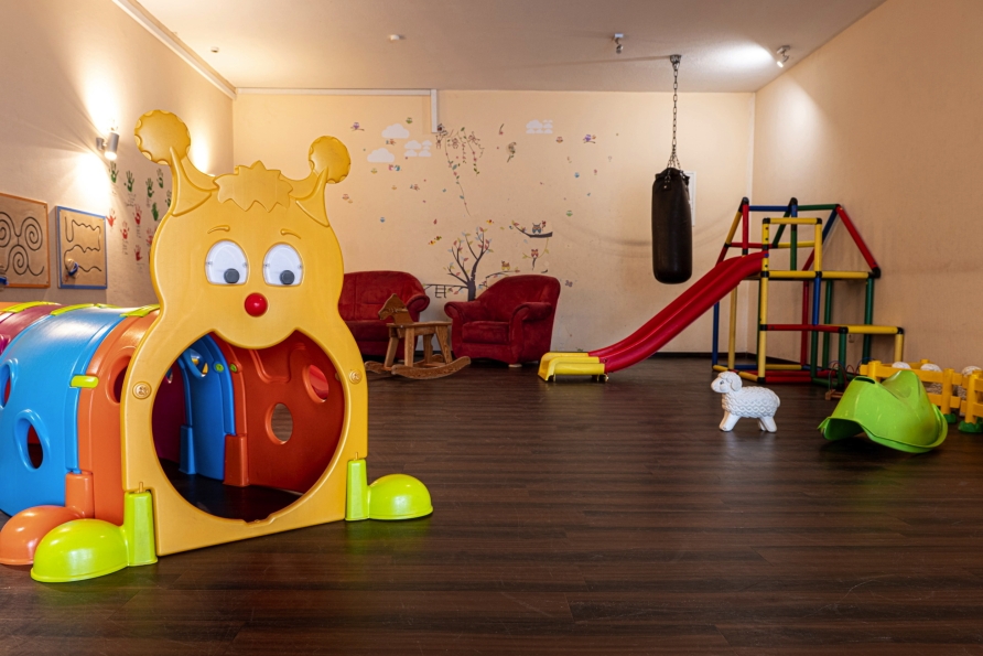 Im Spielzimmer kommen die kleinen Gäste voll auf ihre Kosten.