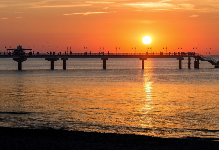 Besuchen Sie die beeindruckende Seebrücke in Misdroy.