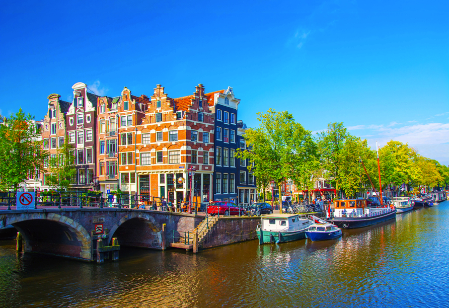 Lernen Sie bei Ihrer Flusskreuzfahrt die Niederlande und die Hauptstadt Amsterdam kennen.
