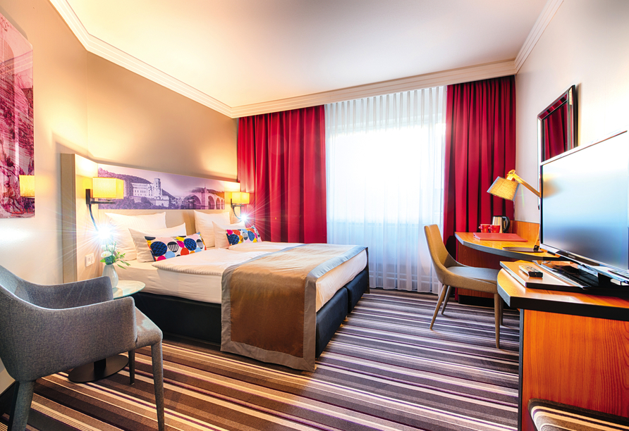 Beispiel eines Doppelzimmers Comfort im Leonardo Hotel Heidelberg