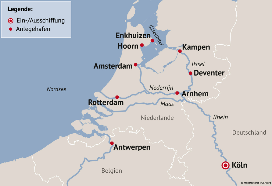 Ihre Reiseroute