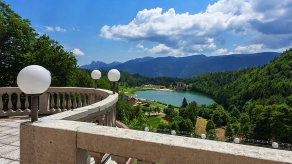 Grand Hotel Astoria, Blick auf Lago di Lavarone