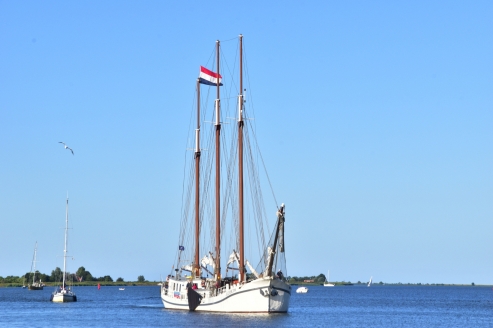 Das Segelschiff Elizabeth heißt Sie auf dem IJsselmeer willkommen.