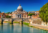 Die ewige Stadt Rom erwartet Sie mit unzähligen bedeutenden Sehenswürdigkeiten.