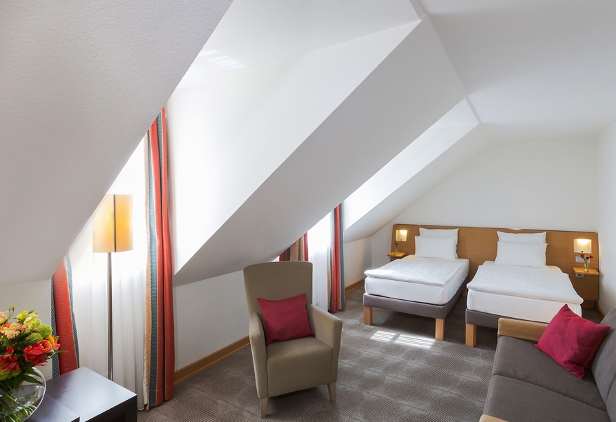 Beispiel eines Doppelzimmers Komfort im Dorint Hotel Würzburg