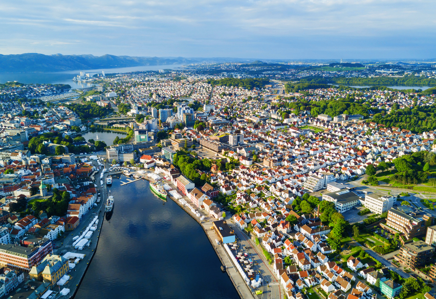 Stavanger bildet den letzten Halt, bevor es wieder zurück nach Bremerhaven geht.