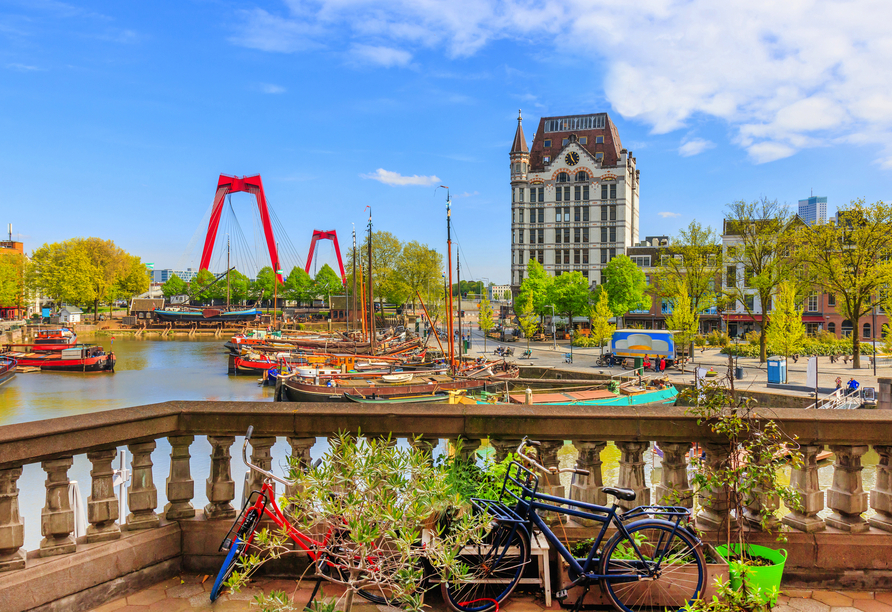 Blick auf den Oude Haven in Rotterdam 