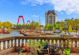 Blick auf den Oude Haven in Rotterdam 