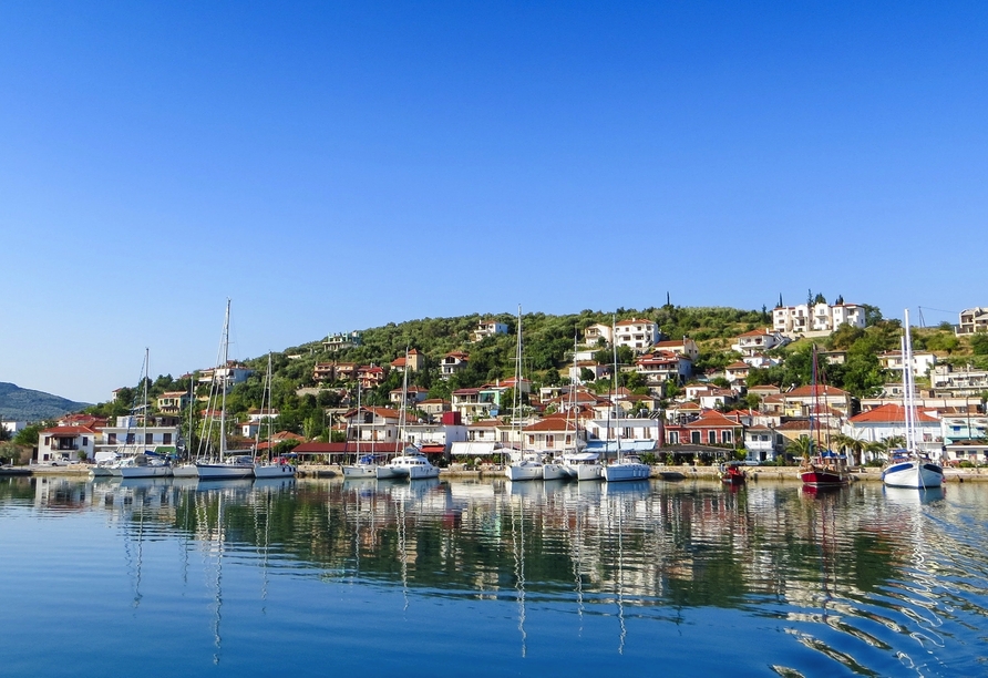 Erkunden Sie bei einem Ausflug die Hafenstadt Volos.