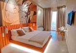 Beispiel eines Doppelzimmers Meerblick im Hotel Epidamn White Sensation