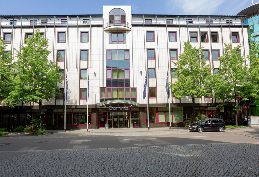 Außenansicht des Dorint Hotels Leipzig
