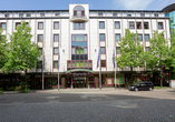 Außenansicht des Dorint Hotels Leipzig