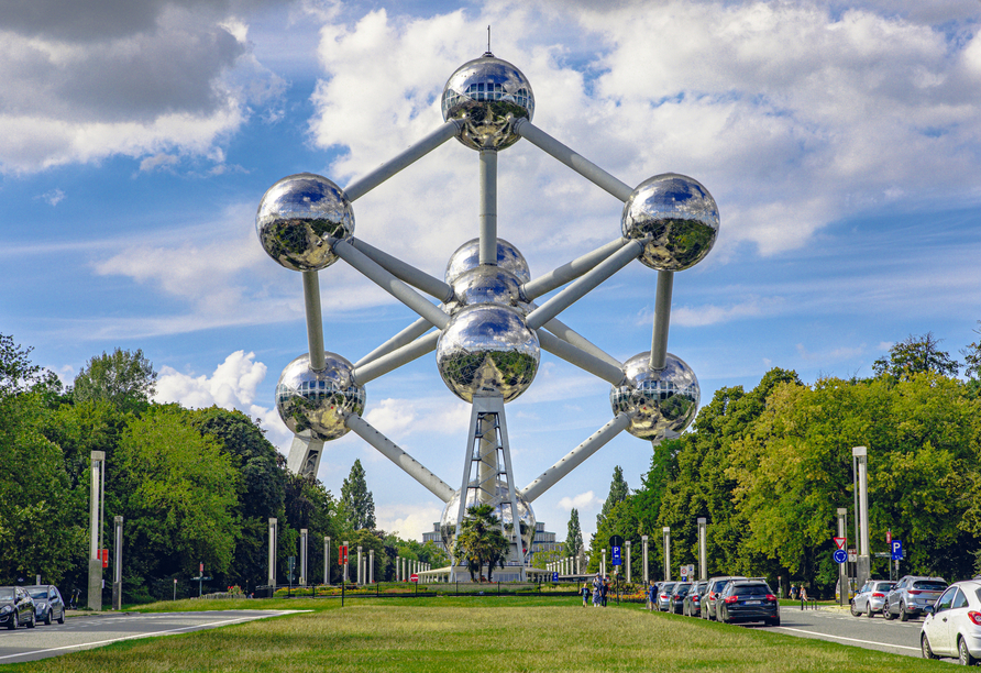 Blick auf das Atomium in Brüssel