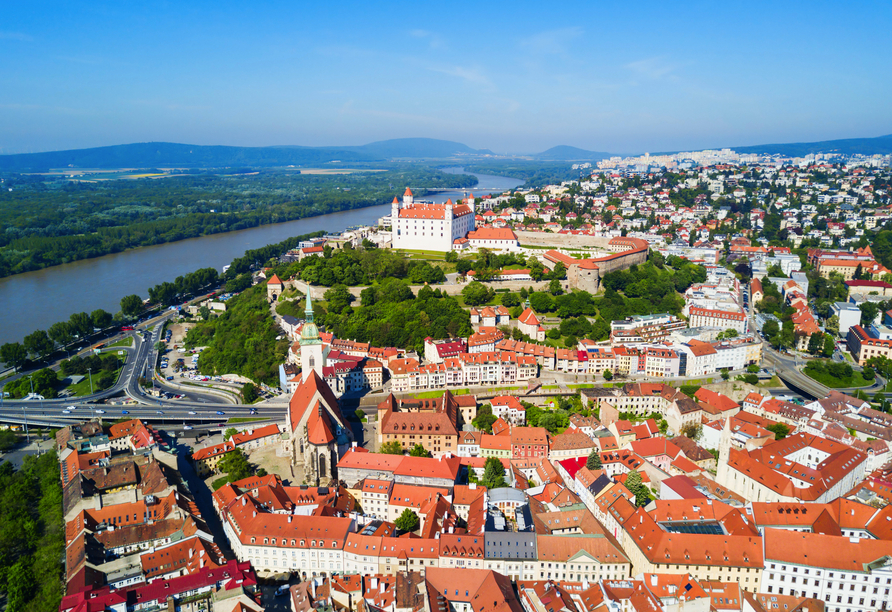 Panorama über die slowakische Hauptstadt Bratislava
