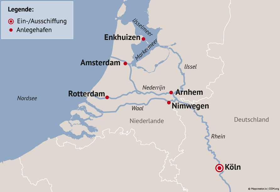 Ihre Reiseroute
