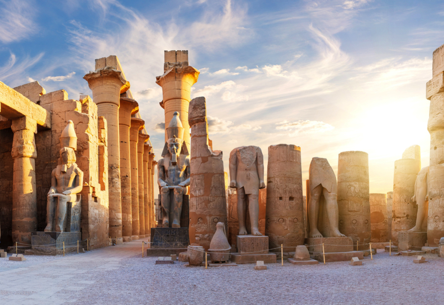 Der imposante Luxor-Tempel ist nur eins von zahlreichen Highlights auf Ihrer Nilkreuzfahrt.
