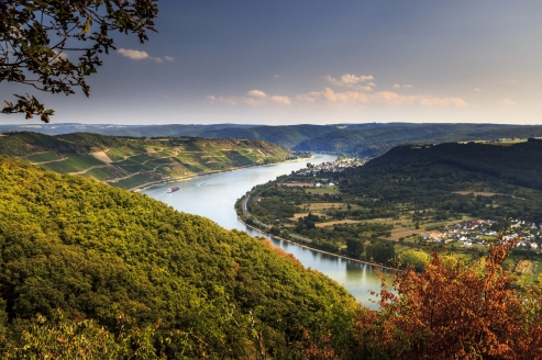 Blick auf das schöne Rheintal