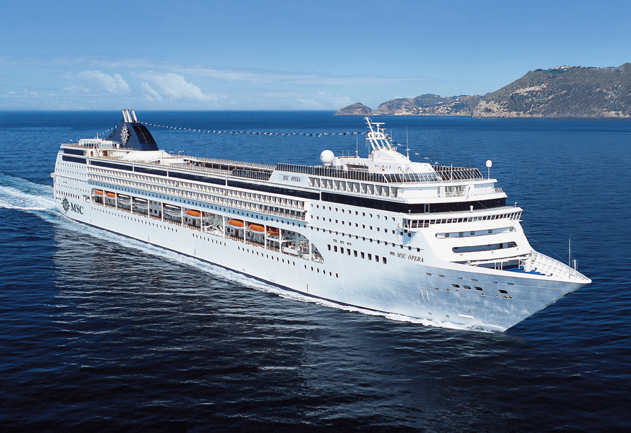 Außenansicht der MSC Opera