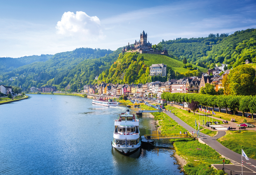 Cochem und die Reichsburg sind unzertrennlich und sorgen für eine einzigartige Kulisse.