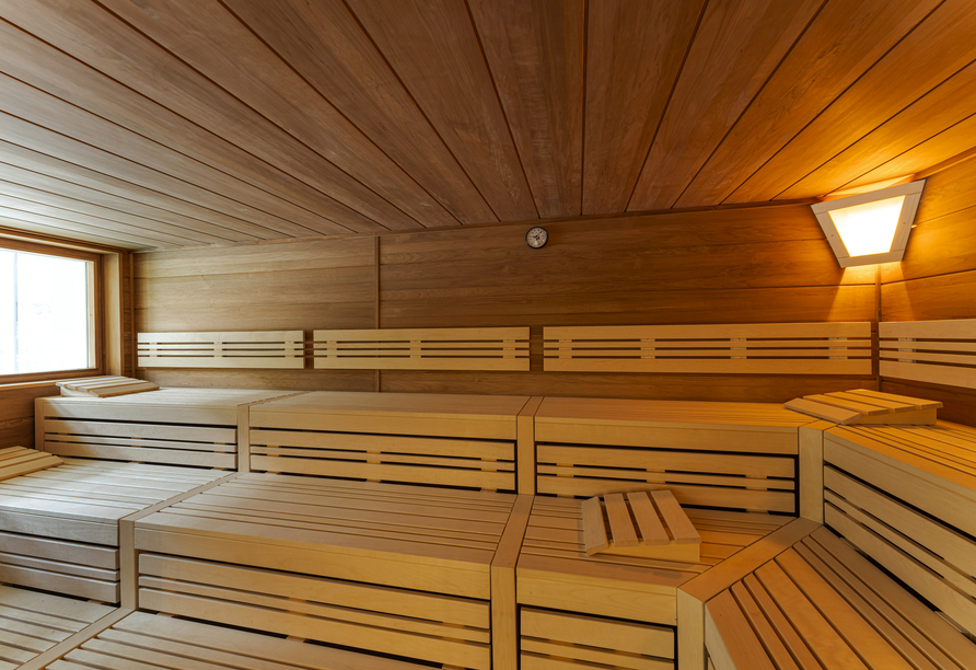 Der Saunabereich im Mosel Village Resort