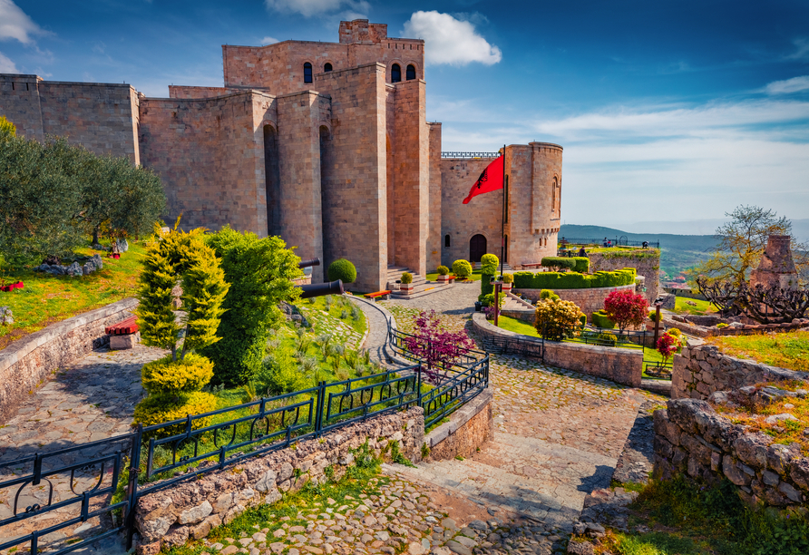 Die Festung von Kruja zählt zum Nationalheiligtum Albaniens.