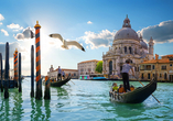 Ein besonderes Sahnehäubchen erwartet Sie am Ende Ihrer Rundreise: Venedig