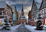 Die romantische Fachwerkstadt Lohr am Main ist zu jeder Jahreszeit einen Besuch wert.