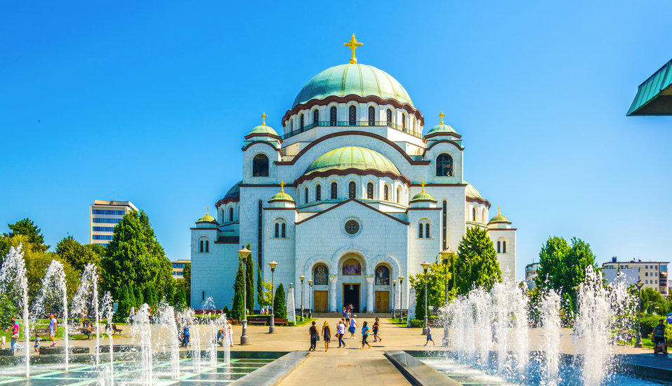 Der imposante Dom des Heiligen Sava in Belgrad