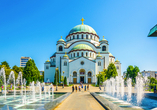 Der imposante Dom des Heiligen Sava in Belgrad