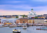 Blick über das finnische Helsinki