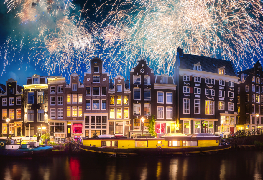 Erleben Sie Silvester in Amsterdam.