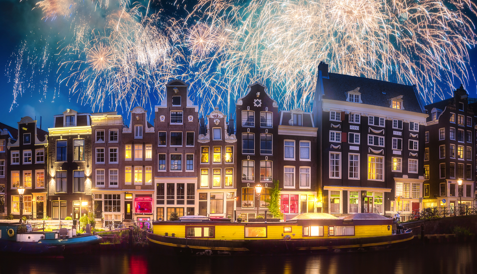Erleben Sie Silvester in Amsterdam.