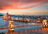 Sonnenuntergang über Budapest
