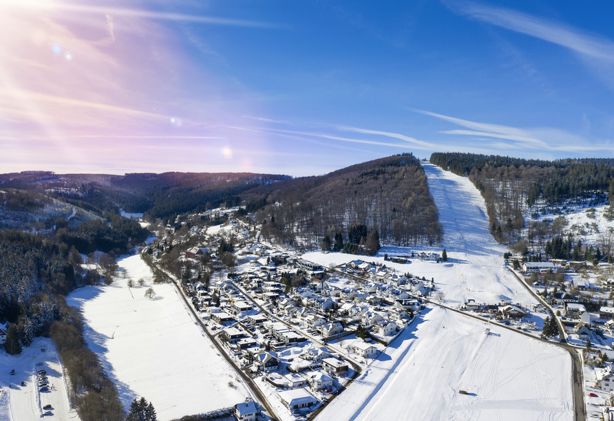 Wie wäre es mit einem Tag auf Skiern?